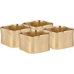 ESTIA ΚΡΙΚΟΙ ΠΕΤΣΕΤΑΣ ΜΕΤΑΛΛΙΚΟΙ ΧΡΥΣΟΙ 4,5x3cm ΣΕΤ 4ΤΕΜ