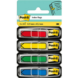 Σελιδοδείκτες 3M Post-it Arrows 11,9 x 43,1 mm 4 x 24 Τεμάχια Standard Colours