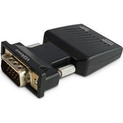 SAVIO CL-145 VGA to HDMI converter, Audio, Full HD Black (CL-145)
