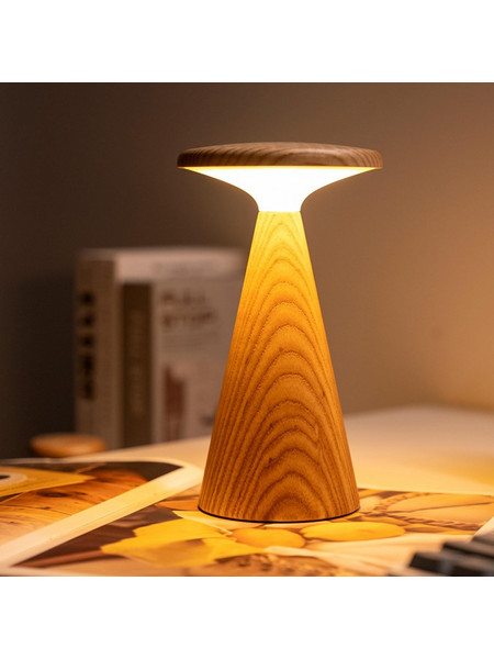 Επιτραπέζιο Φωτιστικό Sylva Mini Gingko Design - Συμπαγές Ξύλινο Φωτιστικό με Φυσικό Φινίρισμα