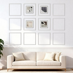 VEVOR Διακοσμητικό Τοίχου 12 Πακέτων, 51 x 51 cm Σετ Πάνελ Wainscoting, Ελαφρύ Βαφόμενο Πολυστυρένιο, Εύκολο στην Εγκατάσταση, Αδιάβροχο Διακοσμητικό Τοίχου για Εσωτερική Διακόσμηση Σαλόνι, Υπνοδωμάτι