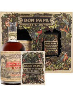 DON PAPA SINGLE ISLAND RUM + PLAYING CARDS SET 700ML