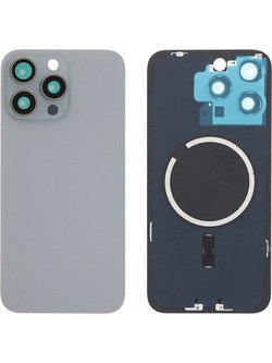Full Back Cover Magsafe Magnet / Πίσω καπάκι Για iPhone 15 Pro Max White Titanium