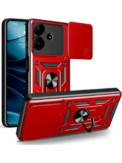 Bodycell Armor Slide Cover Case Θήκη Red (Realme Note 60)