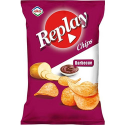 Replay Κυματιστά Πατατάκια Chips Barbegue 75 Gr (74-0228)