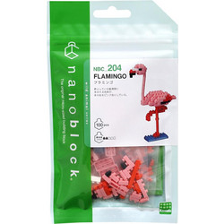 Bandai Nanoblock : Animal - Pink Flamingo Building Block Figure (NBC204)