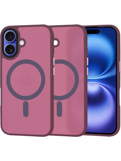 Techsuit Θήκη HaloFrost MagSafe iPhone 16 Bordeaux