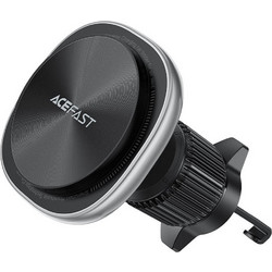 Acefast - Car Holder With Wireless Charging - For Air Vent, Magnetic Grip, USB-C, 15W, For 4.7 - 6.9'' Phones - Silver - (D41)