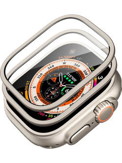 ESR - Armorite Screen Protector (2 Pack) - Apple Watch Ultra / Ultra 2 / Ultra 3 - Titanium