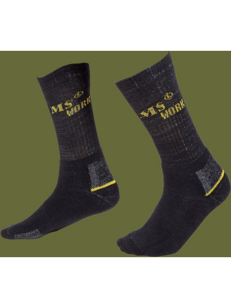 Work socks Medium MS 2pack - Μαύρο -01