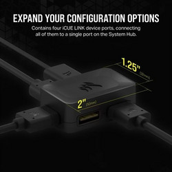 Corsair 4-Way Signal Splitter iCUE Link - Black - CX-9070015-WW