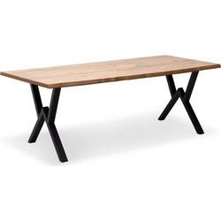 Τραπέζι Walter Mdf - μεταλλικό χρώμα ακακίας 200x100x75εκ