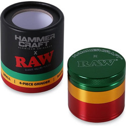 HammerCraft x RAW Grinder Rasta 50-60mm | Aluminium Grinder