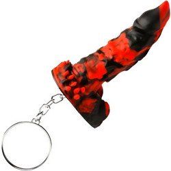 Fire Demon Silicone Keychain
