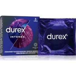 Durex Intense Προφυλακτικά με Ραβδώσεις & Λιπαντικό 3τμχ