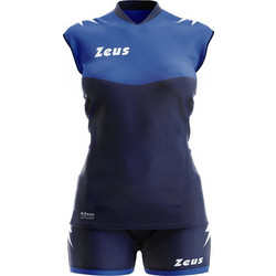 ΑΘΛΗΤΙΚΗ ΕΜΦΑΝΙΣΗ ΒΟΛΕΙ ZEUS Kit Volley Sara Slim Fit Blu/Electric Royal 0402 ΣΚΟΥΡΟ ΜΠΛΕ ΡΟΥΑ