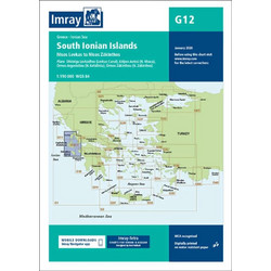 Νότια Επτάνησα - G12 Ναυτικός Χάρτης Imray