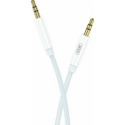 XO Καλώδιο 3.5mm male - 3.5mm male Λευκό 1m (NB-R211C)