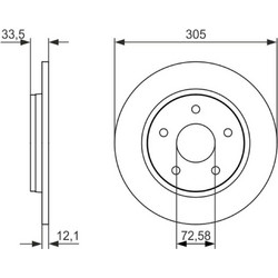 Bosch Δισκόπλακα - 0 986 479 050