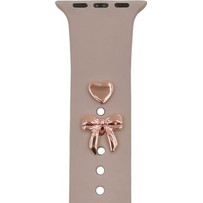 PINS CHARMS FOR SMARTWATCH STRAPS BOW rose gold