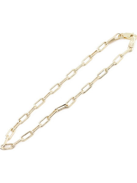Αλυσίδα χεριού 14 Κ aloro, κίτρινη γκρέκα 080, 20cm, 2351