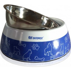 Pet Interest Dual Bowl Διπλό Μπολ Paw n Bone M, 350/450ml