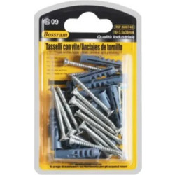 Βίδες με Ούπα 18 τμχ 3.5x38mm+Φ6mm Bossram 680748