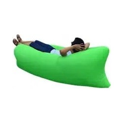 Φουσκωτό Στρώμα & Κάθισμα Ξαπλώστρα Lazy Bag Inflatable Air Sofa 255CM, σε πράσινο χρώμα