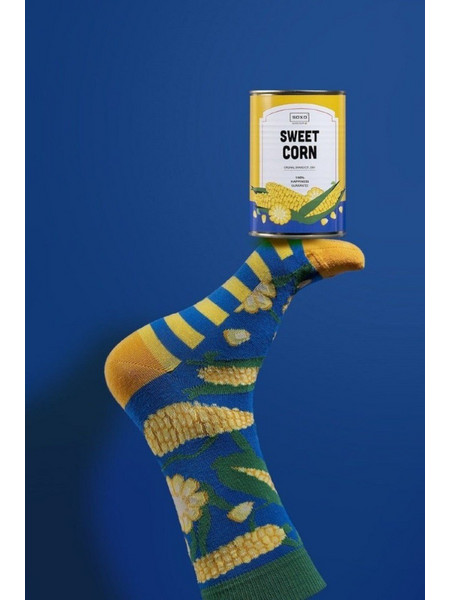 Soxo Unisex Κάλτσες Sweet corn - ΠΟΛΥΧΡΩΜΟ