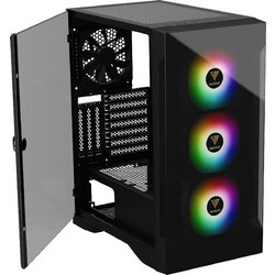 GAMDIAS Talos E2 Elite Black Gaming Midi Tower Κουτί Υπολογιστή RGB με Πλαϊνό Παράθυρο