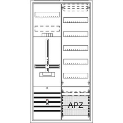 Πλήρης Πίνακας Καταμετρητή ABB Striebel DA27CB 2CPX054284R9999, IP44, Επιφανειακής & Εν μέρει Εντοιχισμένης Εγκατάστασης