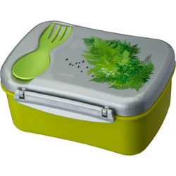 Carl Oscar Wisdom N'ice Box Nature Πλαστικό Παιδικό Σετ Δοχείο Φαγητού Lime 900ml