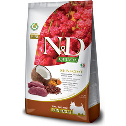 Farmina N&D Quinoa Grain Free Skin & Coat Mini Adult with Venison, Quinoa, Coconut & Turmeric 2.5kg