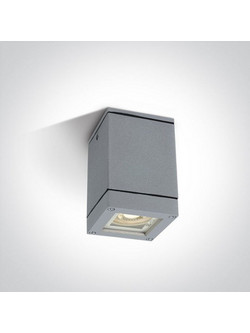 ΦΩΤΙΣΤΙΚΟ ΟΡΟΦΗΣ GREY SQUARE GU10 35w IP54