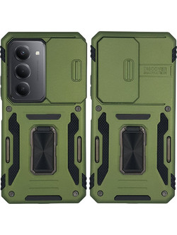 Sonique Ring Armor CamShield Θήκη Κινητού Xiaomi Redmi 15 4G / Redmi 15 5G Khaki