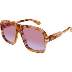 Chloe CH0331S 003 Γυναικεία Γυαλιά Ηλίου Aviator Κοκάλινα Καφέ με Ροζ Φακό