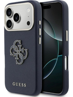 Guess Fw Resin Logo Back Cover Θήκη για Apple iPhone 17 Pro - Blue