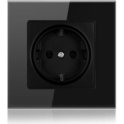 Μονή Χωνευτή Πρίζα Ρεύματος 4000W Μαύρη