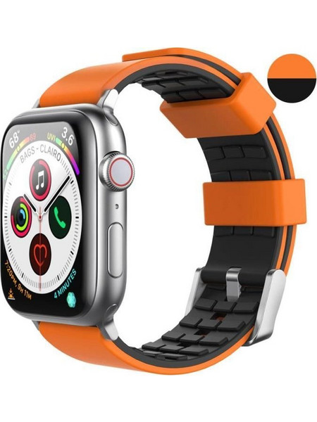 AHAstyle WA11 Λουράκι Σιλικόνης Orange / Black (Apple Watch 38 / 40 / 41mm)