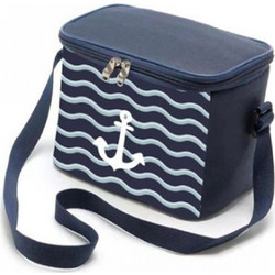 Ισοθερμική Τσάντα 8lt με Ιμάντα Ώμου 22 x 25 x 14cm - Μπλε Χρώμα