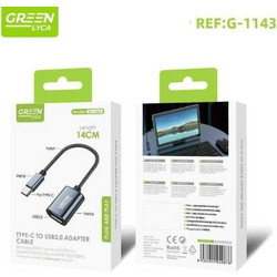 Καλώδιο προσαρμογέα Type-C σε USB 3.0. Lenght 14cm (GL-1143)