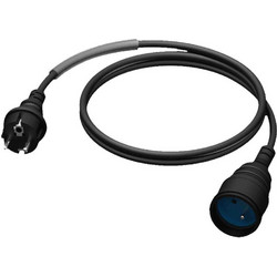 Adam Hall 8101K2 PROCAB CAB470-F 2m Schuko Male to Female French Connector 3x1.5mm2 - Adam Hall