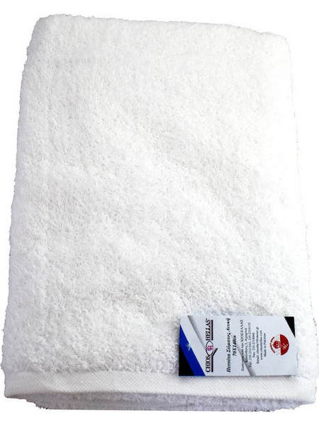 Chios Hellas Πετσέτα Σώματος 70x140εκ. Λευκή Βάρους 600gr/m