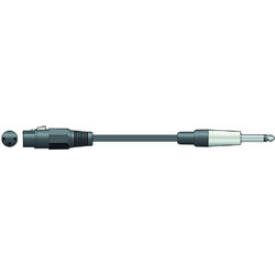 Citronic XF-M6J300BK Classic Microphone Leads XLR Female - 6,3mm Mono Jack Plug 3m (Τεμάχιο)