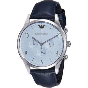 Emporio Armani Ανδρικό Ρολόι Χρονογράφος με Μπλε Δερμάτινο Λουράκι AR1889 Emporio Armani Ανδρικό Ρολόι Χρονογράφος με Μπλε Δερμάτινο Λουράκι AR1889