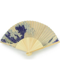 Βεντάλια Bamboo 21x37 Hokusai The Great Wave LAAF0003