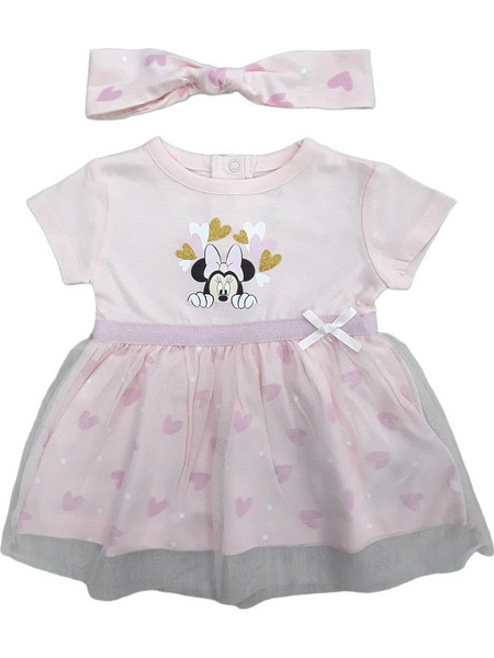 Φόρεμα με Κορδέλα Minnie Baby Pink
