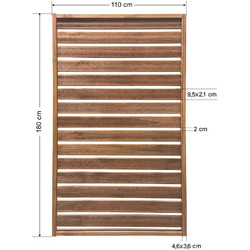 ΞΥΛΙΝΟ ΔΙΑΧΩΡΙΣΤΙΚΟ ΚΑΦΑΣΩΤΟ 110X180CM TESIAS GROUP