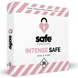 Safe Condoms Ribs & Nobs 36τμχ