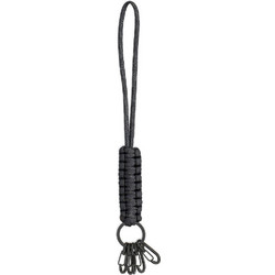 ALBAINOX - KEY-RING WITH BLACK PARACORD & 6 SNAP HOOK (26 cm)
